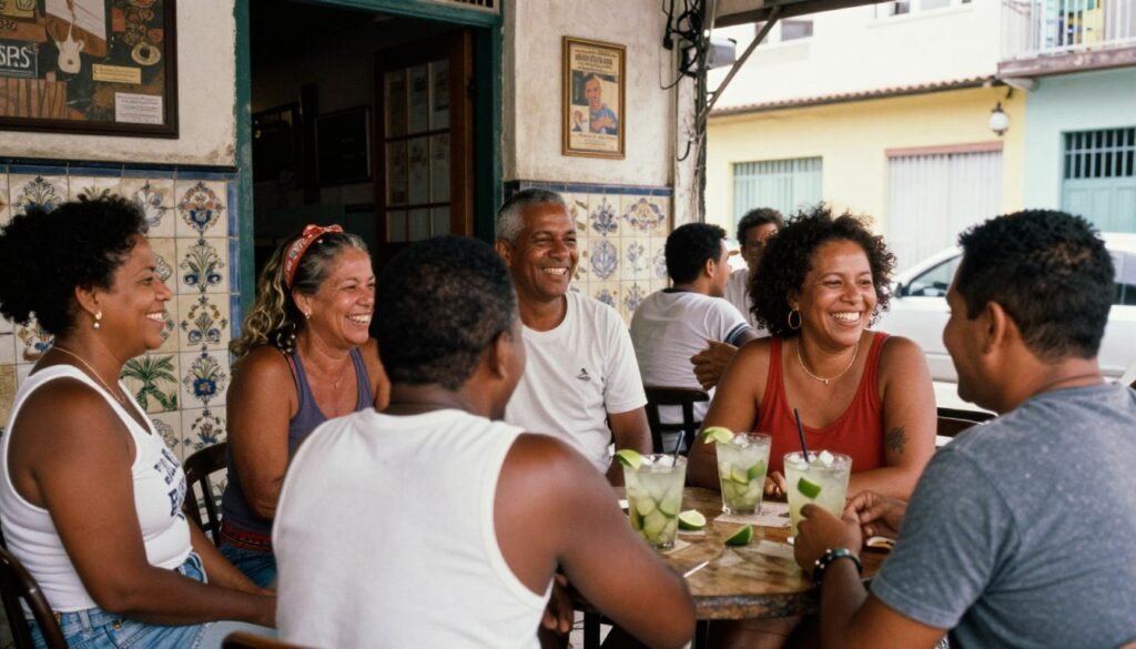 Cariocas locais em momento cotidiano em boteco tradicional do Rio de Janeiro Cariocas locais em momento cotidiano em boteco tradicional do Rio de Janeiro