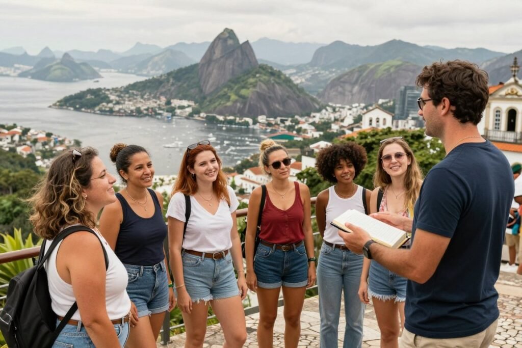 Guia local mostrando experiências autênticas e seguras do Rio de Janeiro para turistas Guia local mostrando experiências autênticas e seguras do Rio de Janeiro para turistas